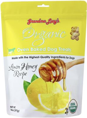 Bundle: Variety Pack - Grandma Lucy's Organic Apple Oven Baked Dog Treats, Cranberry & Lemon Honey Flavors