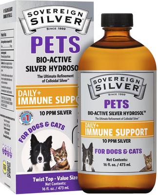 Daily+ Immune Support Bio-Active Silver Hydrosol Dog & Cat Supplement, 4-fl oz bottle