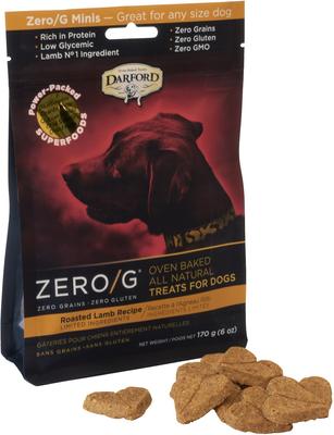 Zero/G Minis Grain-Free Roasted Lamb Dog Treats, 6-oz bag