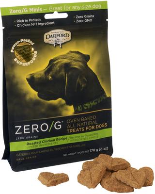 Zero/G Minis Grain-Free Roasted Duck Dog Treats, 6-oz bag