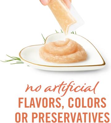 Savory Puree Naturals Salmon & Tuna Flavored in a Demi-Glace Squeezable Lickable Adult Cat Treats, 0.32-oz tube, case of 12