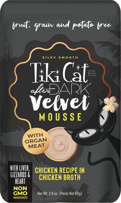 After Dark Velvet Mousse Chicken & Beef Grain-Free Wet Cat Food, 2.8-oz pouch, case of 12