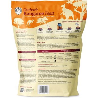 Alimento para perros sin cereales Outback Kangaroo Feast con ingredientes limitados y apto para alérgicos, deshidratado al aire, caja de 2 lb