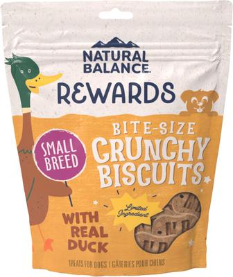 Rewards Small Breed Duck Flavored Crunchy Biscuit Dog Treats, 8-oz bag, bundle of 2