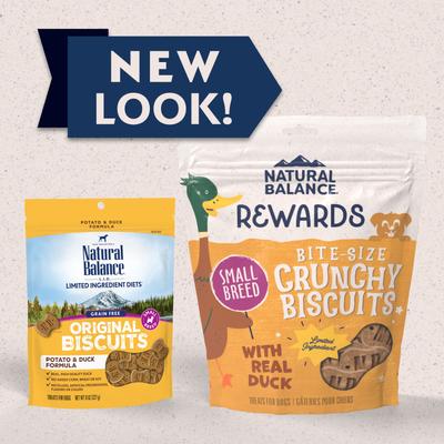 Rewards Small Breed Duck Flavored Crunchy Biscuit Dog Treats, 8-oz bag, bundle of 2