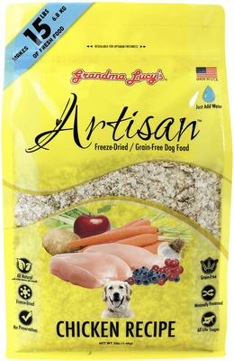 Artisan Chicken Grain-Free Freeze-Dried Dog Food, 3-lb bag