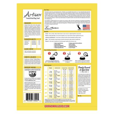 Artisan Chicken Grain-Free Freeze-Dried Dog Food, 3-lb bag