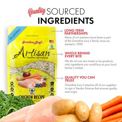 Artisan Chicken Grain-Free Freeze-Dried Dog Food, 3-lb bag