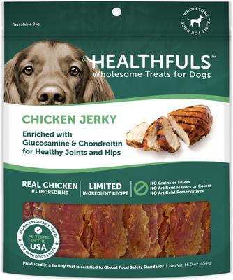 Chicken Jerky with Glucosamine & Chondroitin Dog Treats, 16-oz bag