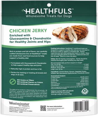 Chicken Jerky with Glucosamine & Chondroitin Dog Treats, 16-oz bag