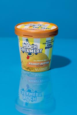 Peanut Butter Flavor Ice Cream Mix Dog Treat, 5.25-oz cup