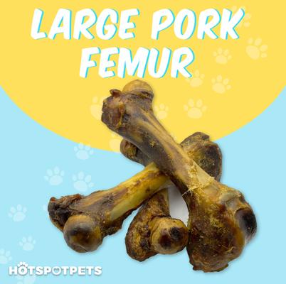 6 to 8-in Pork Femur Dog Chew Treats, Large, 3 count