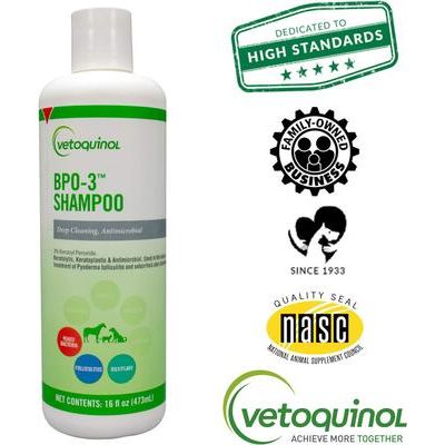 Champú BPO-3 para perros y gatos, botella de 16 onzas líquidas