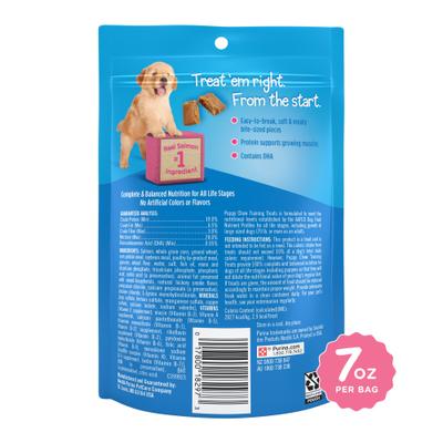 Bundle: PetSafe Mini Treat Pouch, Black & Puppy Chow Healthy Start Salmon Flavor Training Dog Treats
