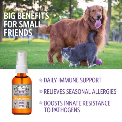 Daily+ Immune Support Bio-Active Silver Hydrosol Small Dog & Cat Supplement, 2-fl oz bottle