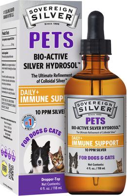 Daily+ Immune Support Bio-Active Silver Hydrosol Dog & Cat Supplement, 4-fl oz bottle