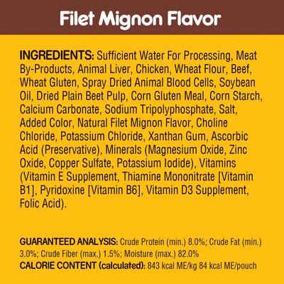 Choice Cuts Variety Pack with Beef, Chicken & Filet Mignon Wet Dog Food, 3.5-oz pouch, bundle of 16