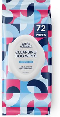 Toallitas húmedas sin fragancia para el cuidado de perros y gatos, 72 unidades