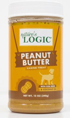 100% Natural Canine Peanut Butter Spread Lickable Dog Treat, 12-oz jar