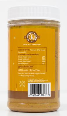 100% Natural Canine Peanut Butter Spread Lickable Dog Treat, 12-oz jar