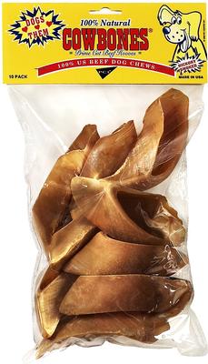 4-5" Hickory Smoked Cowbone Beef Hooves Dog Treats, 10 count