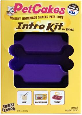 Intro Kit Cheese Flavor Microwavable Mix with Bone Shaped Pan Dog Treats, 4.5-oz box