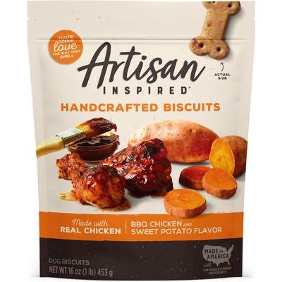 Galletas con sabor a tocino, arce y arándanos para perros, bolsa de 16 oz