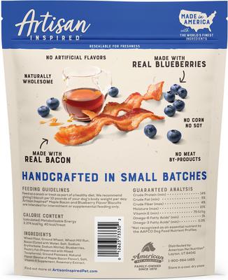Maple Bacon & Blueberry Flavor Biscuits Dog Treats, 16-oz bag