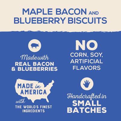 Maple Bacon & Blueberry Flavor Biscuits Dog Treats, 16-oz bag
