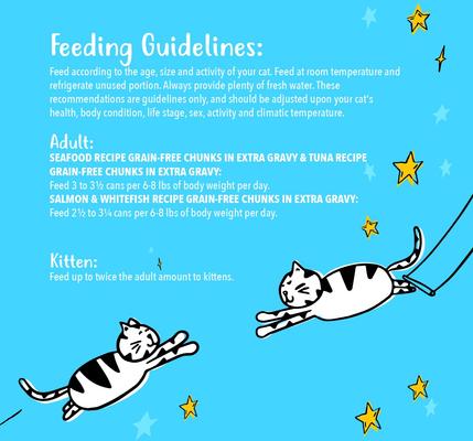 Grain-Free Chunks in EXTRA Gravy Seafood Recipes Variety Pack Canned Cat Food, 3-oz can, case of 24