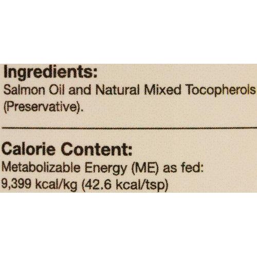 NaturVet, Salmon Oil Skin & Coat, suplemento líquido con aceite de salmón y omegas para perros y gatos, sabor salmón, 259 / 503 ml