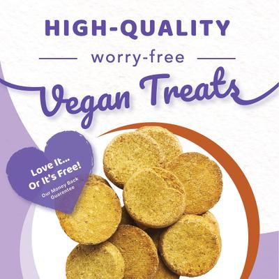Plant-Based Dog Treats with Sweet Potato & Carrots, Vegan Dog Treats, 8-oz bag