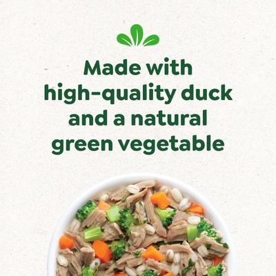 Smart Topper Duck, Broccoli, Carrots & Barley Recipe Wet Dog Food Topper, 2-oz tray, case of 10