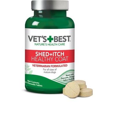 Comprimidos masticables Shed+Itch Healthy Coat, suplemento para la piel y el pelaje de perros, 150 comprimidos