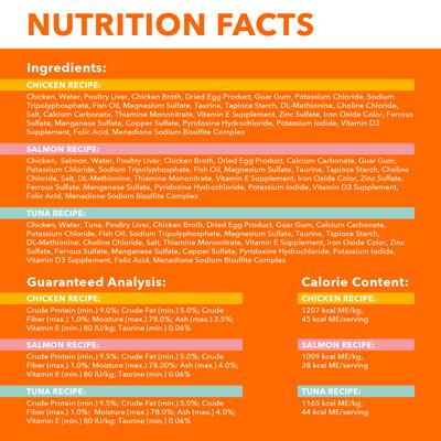 Perfect Portions Healthy Adult Variety Pack Pate Grain-Free Wet Cat Food, 2.6-oz tray, case of 24