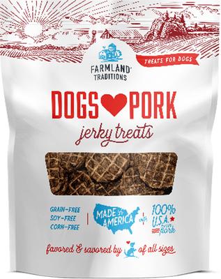 USA Dogs Love Pork Grain-Free Jerky Dog Treats, 5-oz bag