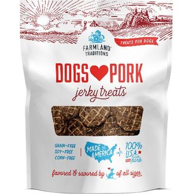 Premios para perros USA Dogs Love Pork Grain-Free Jerky, bolsa de 5 oz