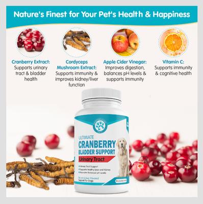Ultimate Cranberry Bladder & Urinary Tract Support Dog Supplement, 90 count
