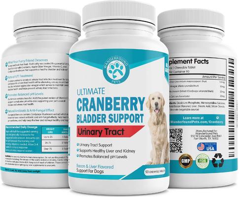 Ultimate Cranberry Bladder & Urinary Tract Support Dog Supplement, 90 count