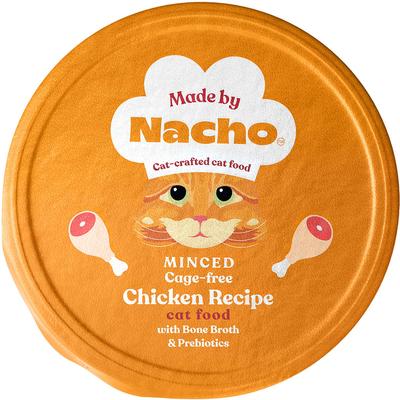 Made by Nacho Grass Fed, Grain-Finished Minced Beef Recipe with Bone Broth Wet Cat Food, 2.5-oz tray, case of 20