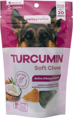 TurCumin Immune Support Pork Flavor Soft Chew Dog Supplement, 30 count