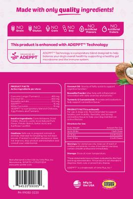 TurCumin Immune Support Pork Flavor Soft Chew Dog Supplement, 30 count