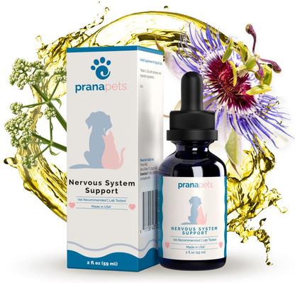 Nervous System Support for Seizures, Muscle Spasms & Anxiety Liquid Supplement for Cats & Dogs, 2-fl oz bottle