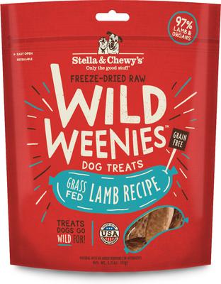 Lamb Wild Weenies Freeze-Dried Raw Dog Treats, 3.25-oz bag