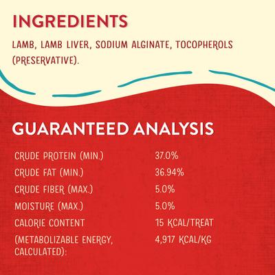 Lamb Wild Weenies Freeze-Dried Raw Dog Treats, 3.25-oz bag