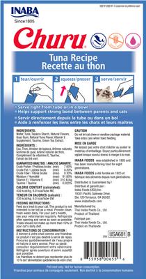 Bundle: Inaba Churu Tuna Puree + Tuna with Salmon Lickable Cat Treats