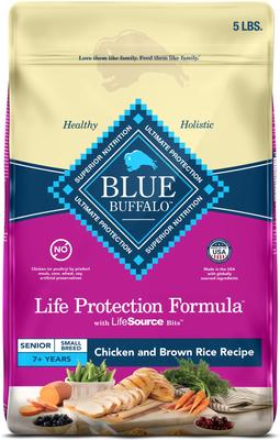 Life Protection Formula Small Breed Senior Chicken & Brown Rice Recipe Dry Dog Food, 5-lb bag