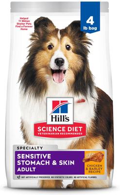 Adult Sensitive Stomach & Sensitive Skin Chicken Recipe Dry Dog Food, 4-lb bag