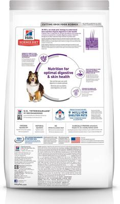 Adult Sensitive Stomach & Sensitive Skin Chicken Recipe Dry Dog Food, 4-lb bag