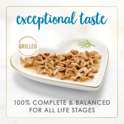 Grilled Ocean Whitefish & Tuna Feast in Gravy Canned Cat Food, 3-oz, case of 24